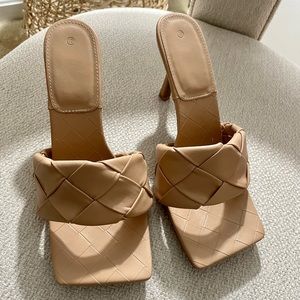 Nude Mule Heels (Women's)